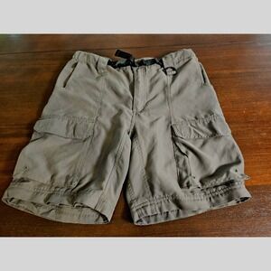 Boy Scouts of America Cargo Shorts Youth XL Gray Uniform Switchbacks Belted